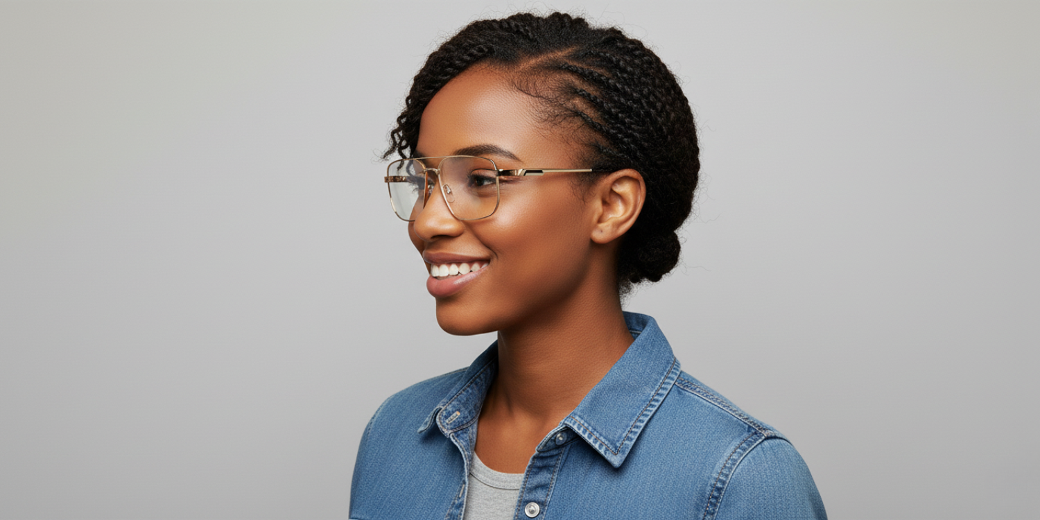 Full Rim Double Bridge Rectangle Classic Eyeglasses M8102