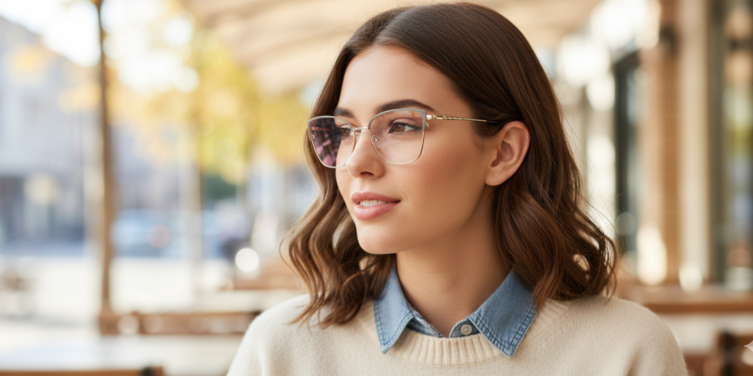 Full Rim Cat Eye Classic Eyeglasses ME033