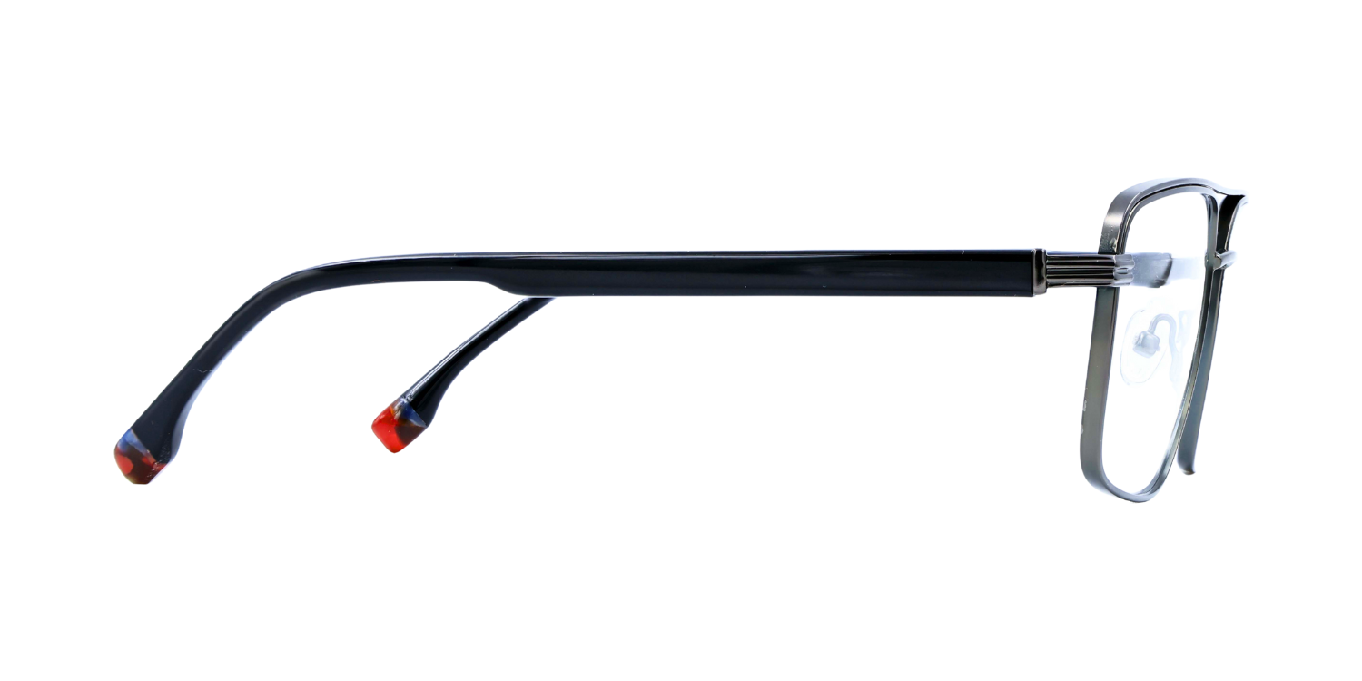 Half Rim Double Bridge Rectangle Classic Eyeglasses PY3365
