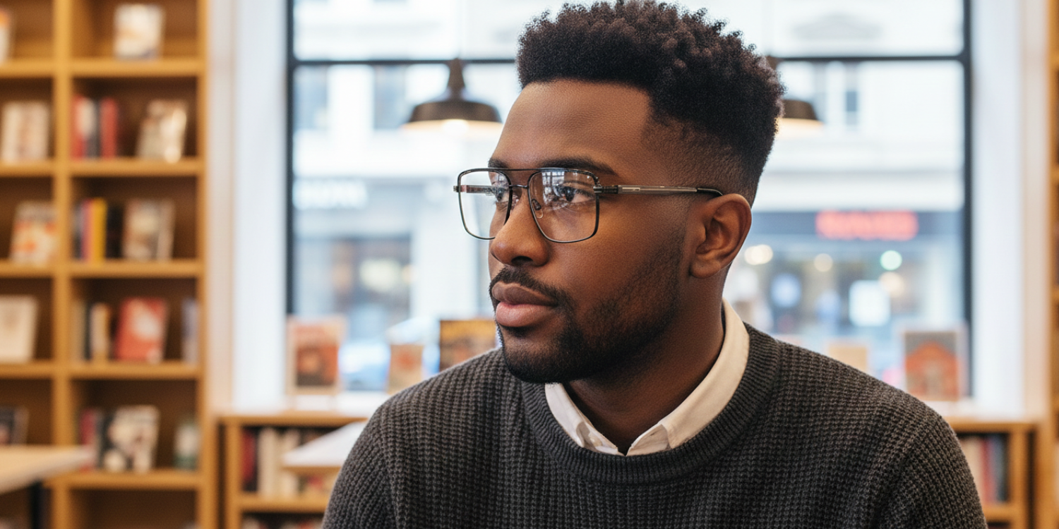 Half Rim Double Bridge Rectangle Classic Eyeglasses PY3365