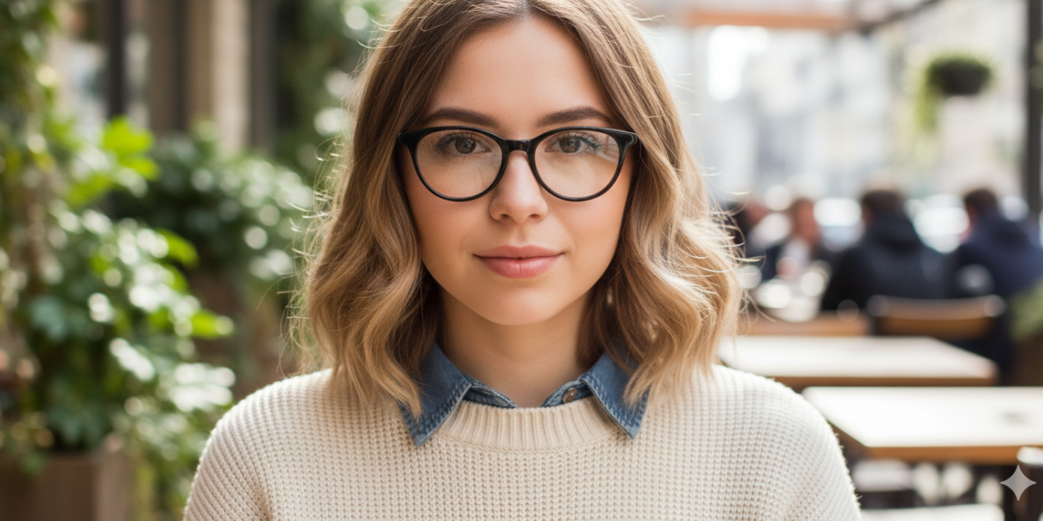 Full Rim Round Classic Eyeglasses RDA10044