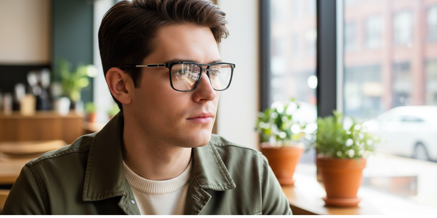 Full Rim Double Bridge Square Classic Eyeglasses RDA10142