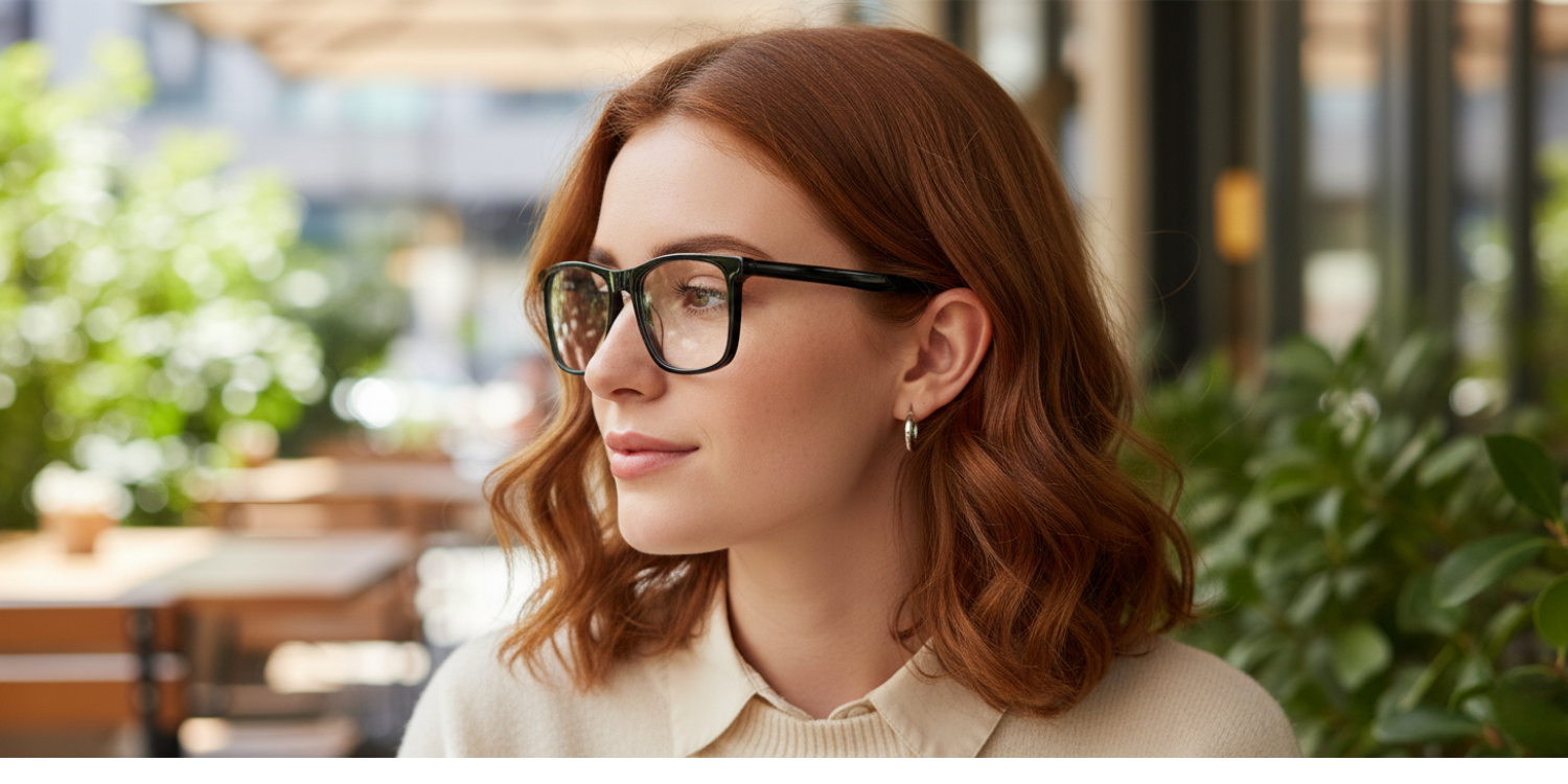 Full Rim Rectangle Classic Eyeglasses RDR00005