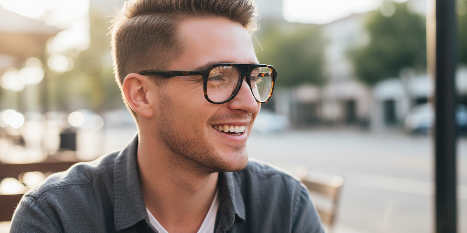 Full Rim Double Bridge Aviator Classic Eyeglasses RD R4379VF