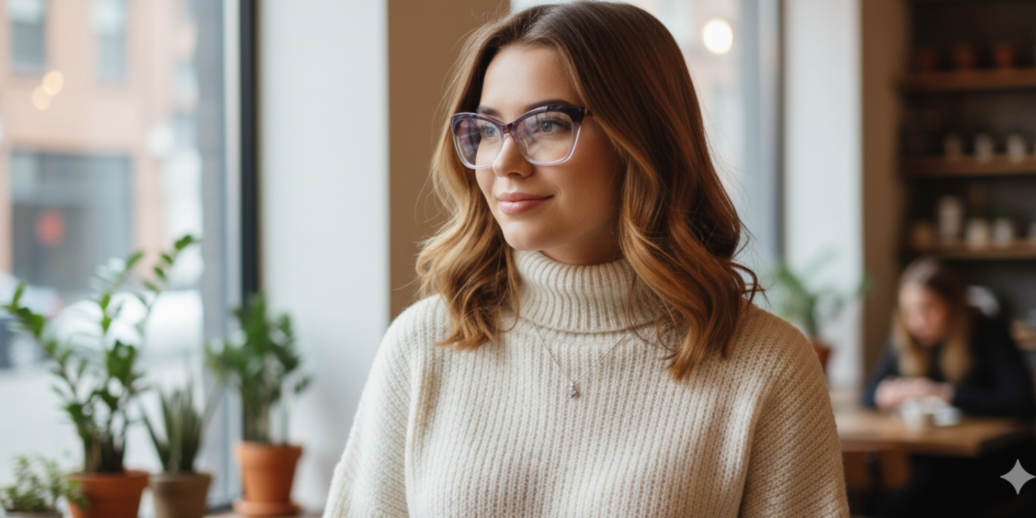 Full Rim Cat Eye Classic Eyeglasses RD A10125