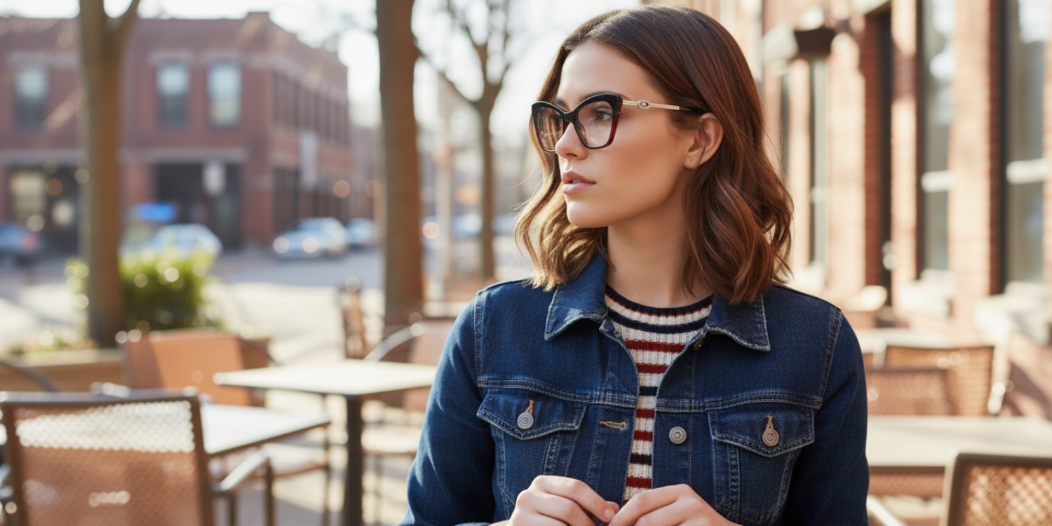 Full Rim Cat Eye Classic Eyeglasses RD A10125