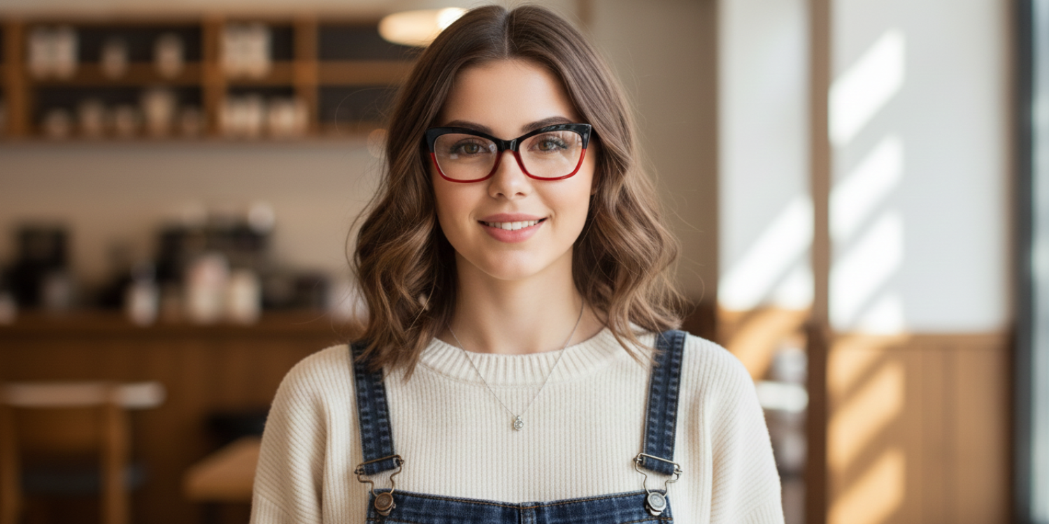 Full Rim Cat Eye Classic Eyeglasses RD A10125