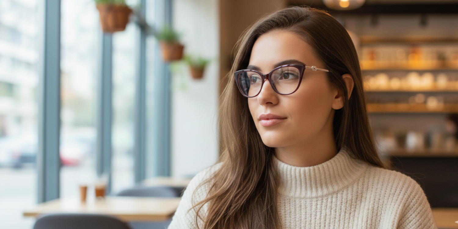 Full Rim Cat Eye Classic Eyeglasses RD A10131