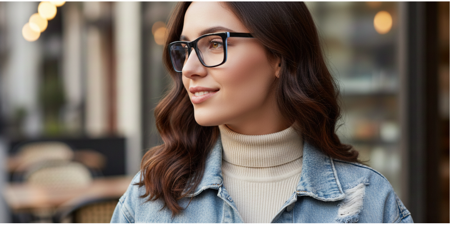 Full Rim Rectangle Classic Eyeglasses RDA10244