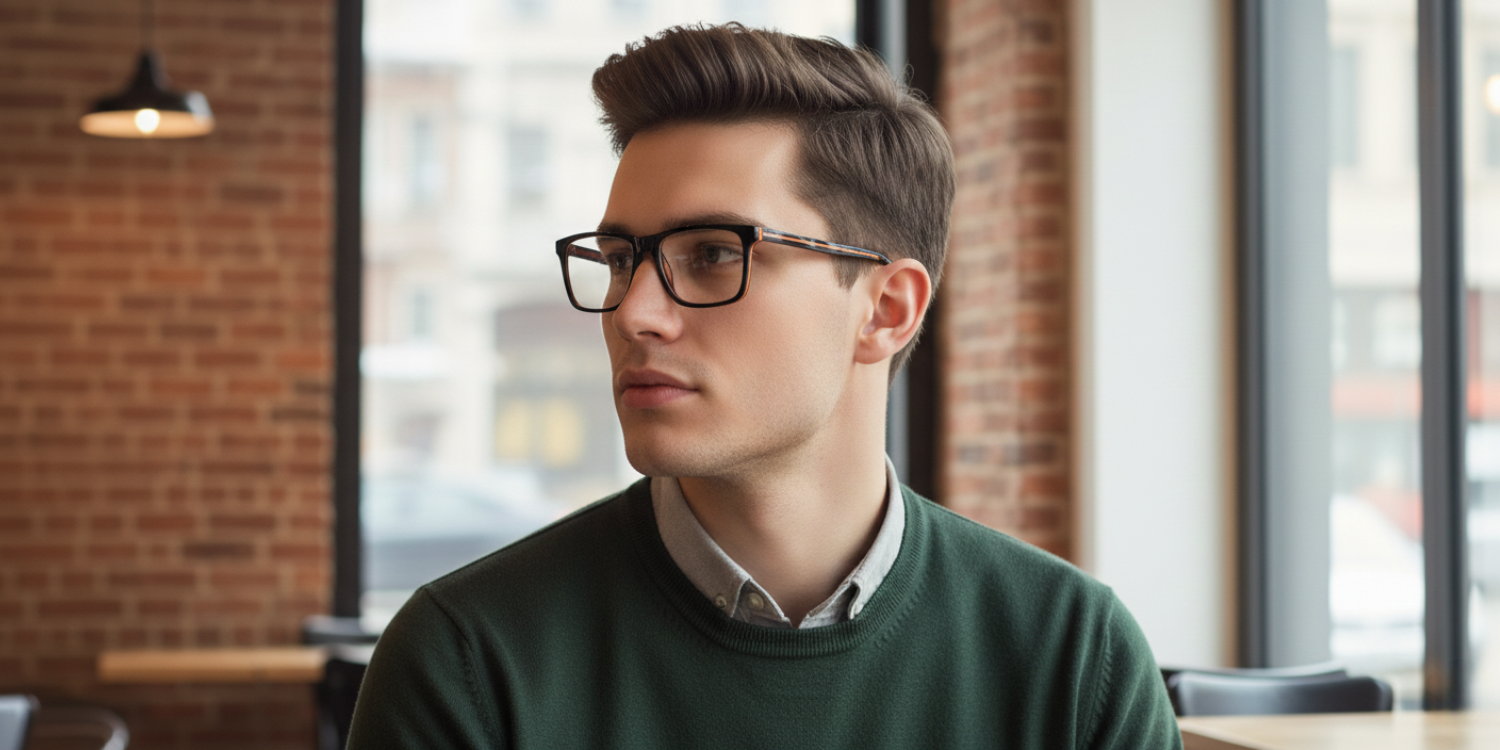 Full Rim Rectangle Classic Eyeglasses RDA10244