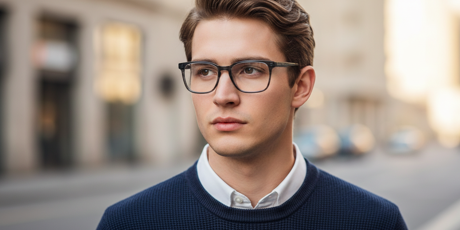 Full Rim Rectangle Classic Eyeglasses RD A10290