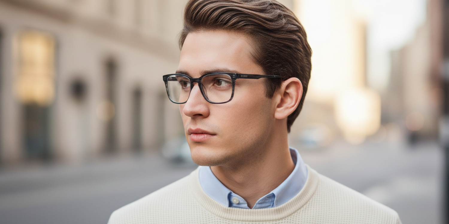 Full Rim Rectangle Classic Eyeglasses RD A10290