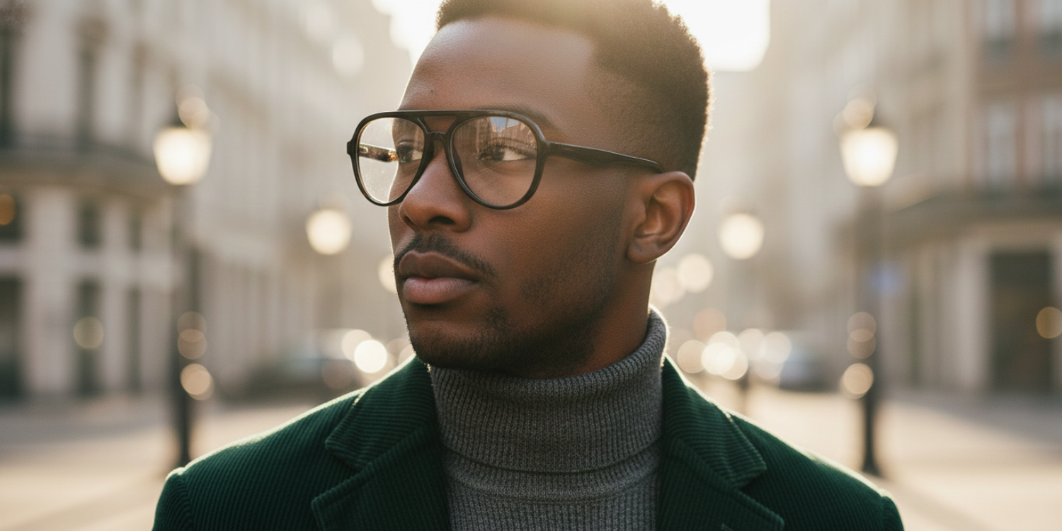 Full Rim Double Bridge Aviator Classic Eyeglasses RD R4376VF