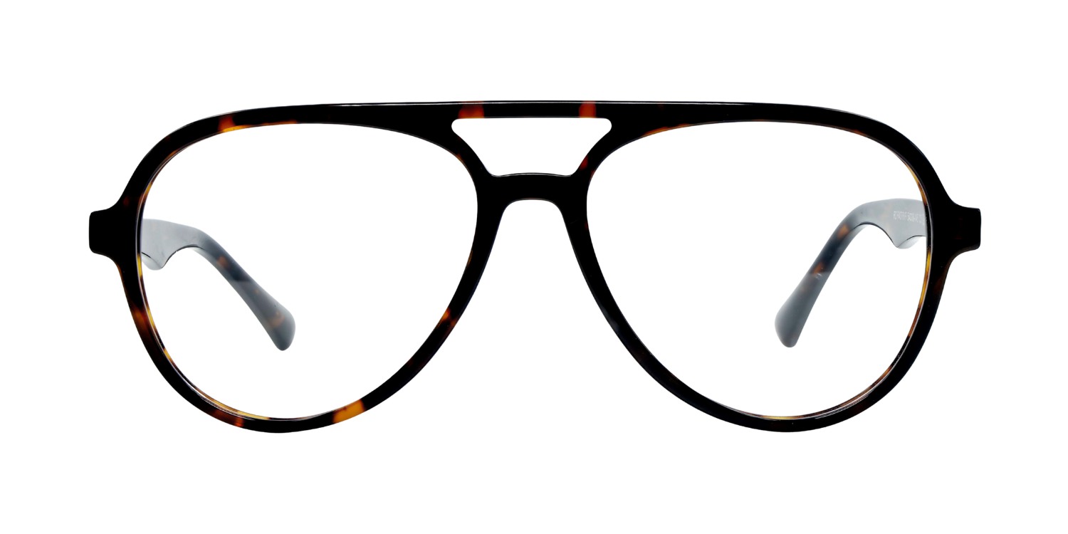 Full Rim Double Bridge Aviator Classic Eyeglasses RD R4376VF