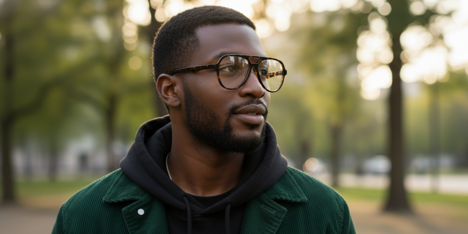 Full Rim Double Bridge Aviator Classic Eyeglasses RD R4376VF