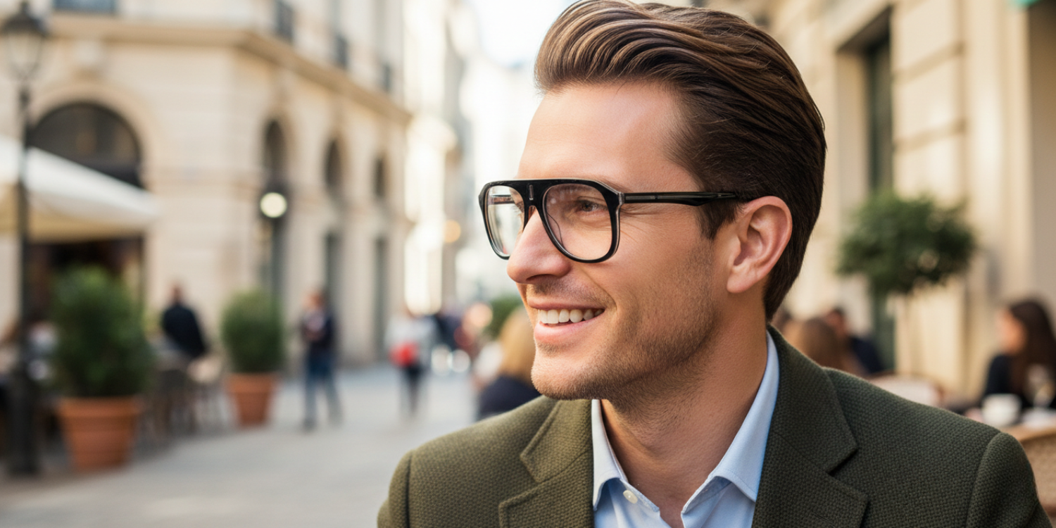 Full Rim Double Bridge Aviator Classic Eyeglasses RD R4379VF