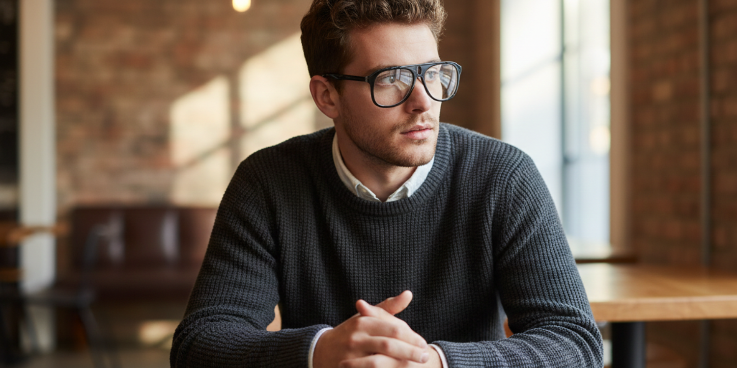 Full Rim Double Bridge Aviator Classic Eyeglasses RD R4379VF