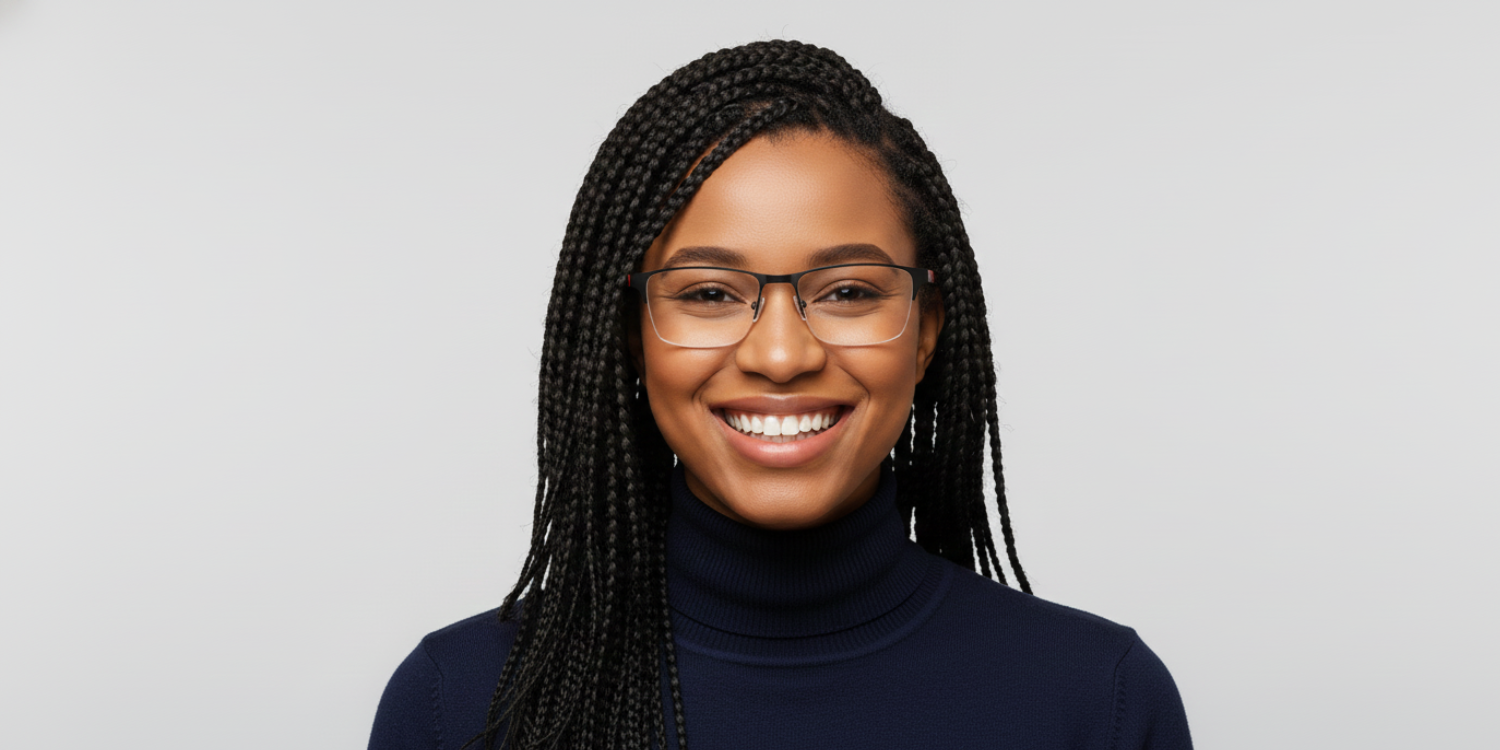 Half Rim Rectangle Classic Eyeglasses R2207