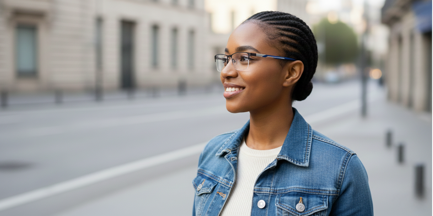 Half Rim Rectangle Classic Eyeglasses R2207