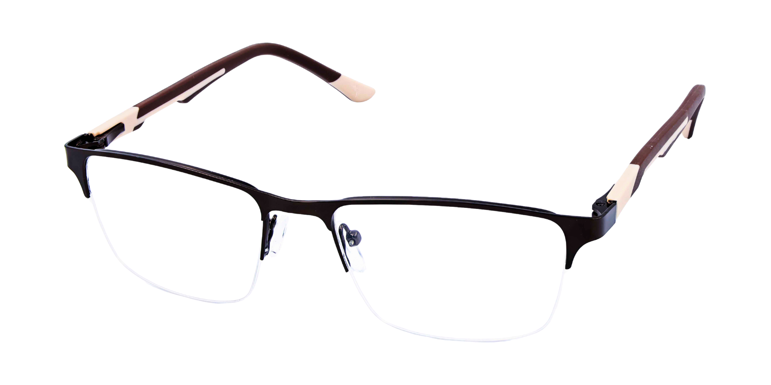 Half Rim Rectangle Classic Eyeglasses R2207