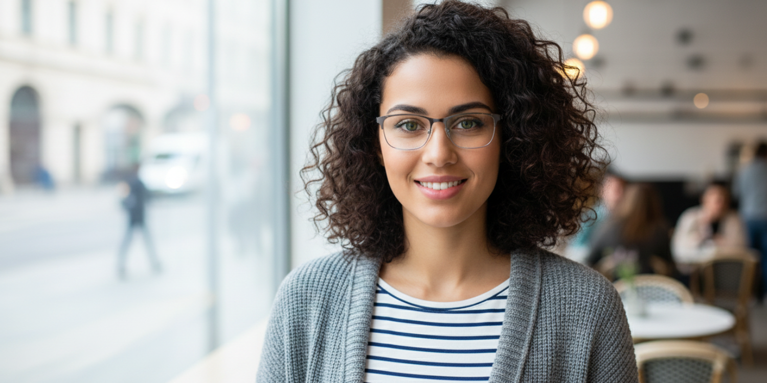 Half Rim Rectangle Classic Eyeglasses R2207